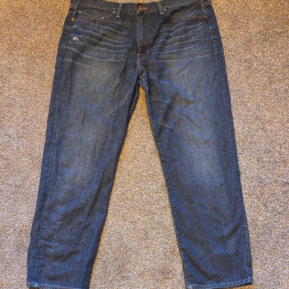 Lucky Brand Men's Dark Blue Straight Jeans